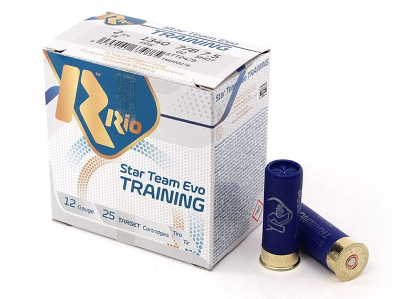 Rio Star Team EVO 12Ga, 2-3/4”, 24Gr Target Load #7.5, 2CASES,500RDS(IN ...
