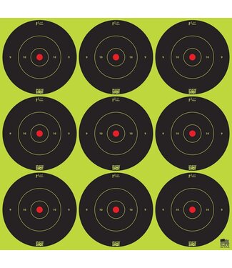 Pro-Shot Pro-Shot SplatterShot Self-Adhesive Paper 2" Bullseye Yellow Target Paper w/Black Target 12 Per Pack