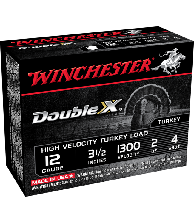 Winchester Double X Turkey 12 Ga 3-1/2″ 2oz #4 Shot 10Rd/Box