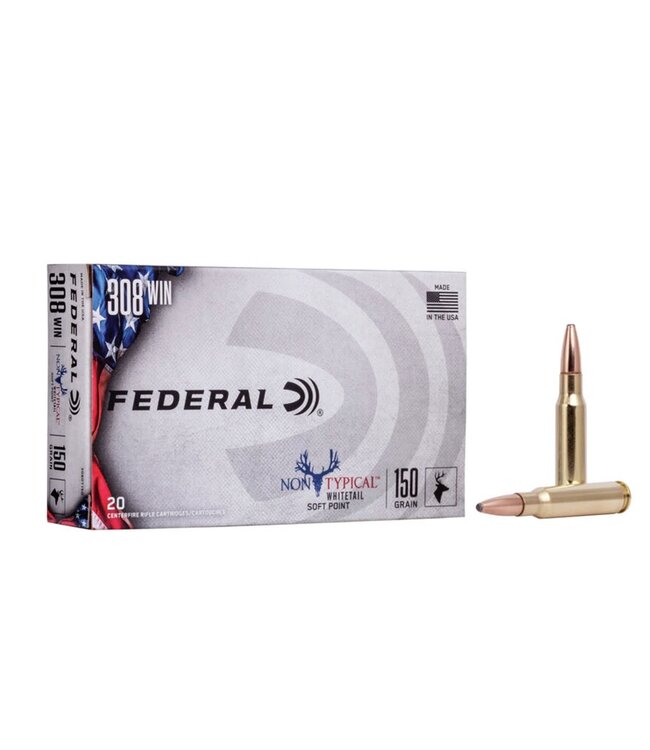 FEDERAL NON-TYPICAL WHITETAIL 150GR SP 20RS/BOX