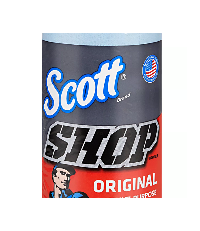 Scott® Shop Towels Original™  Original Blue Shop Towels, 9.4"x11" sheets 55 Towels/Roll
