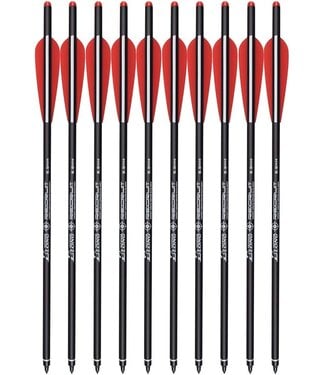 Carbon Crossbow Bolts 18" Hunting Archery Arrows with 4" Vanes Replaced Arrowhead Tip (Pack of 12)