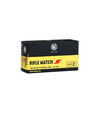 RWS RWS .22LR RIFLE MATCH-S PROFESIONAL LINE 40GR 50RS/BOX