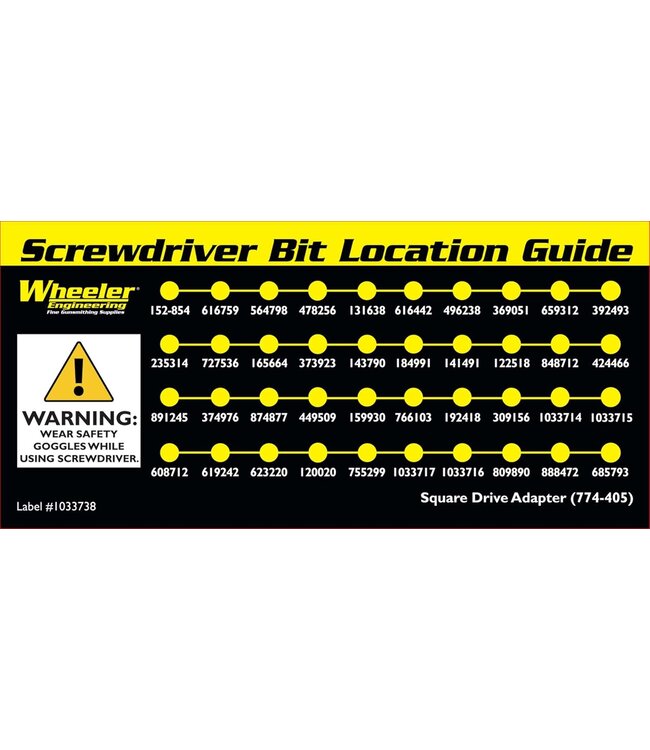 WHEELER ENGINEERING  PROFESSIONAL GUNSMITHING SCREWDRIVER SET 43PC