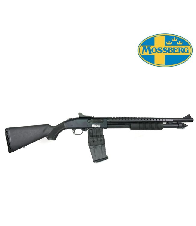 MOSSBERG 590M MAG-FED w/GRS HEAT SHIELD - 12GA 18.5" BBL 10-SHOT-50206
