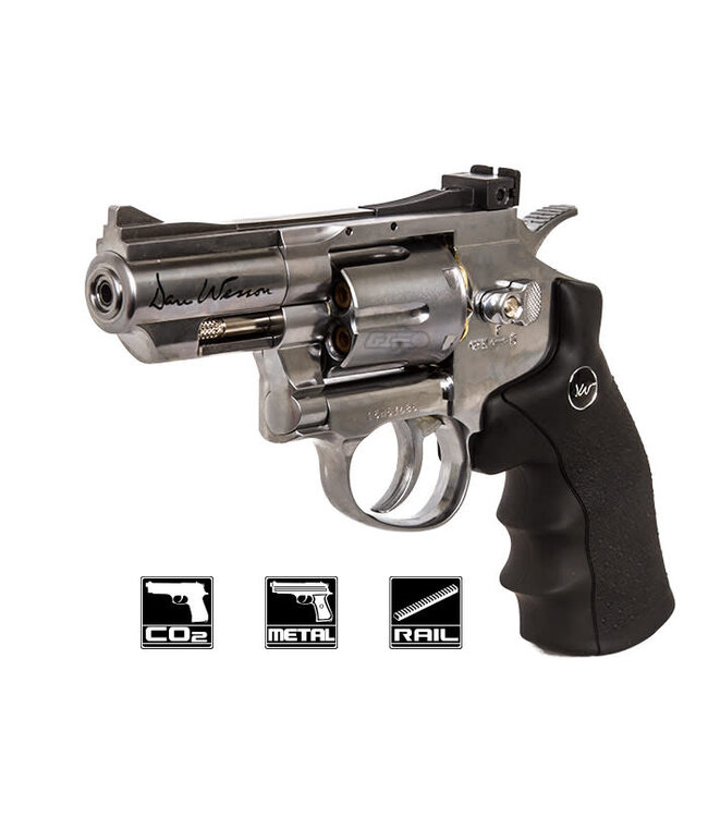 ASG DAN WESSON 2.5"BBL AIRGUN 4.5mm CO2 STEEL BB REVOLVER
