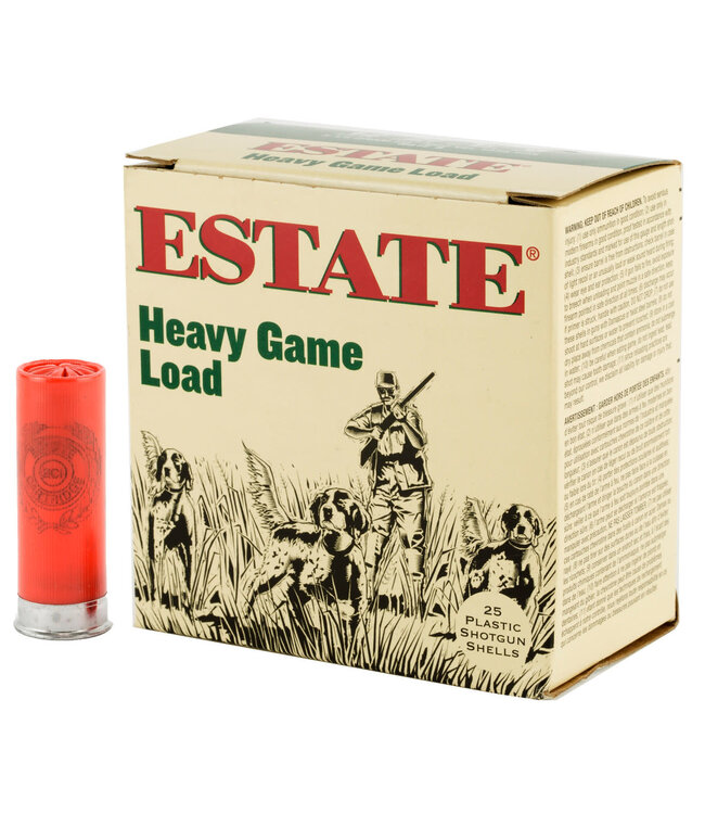 ESTATE HEAVY GAME LOAD 12GA 2-3/4 1-1/4OZ #8 25RS/BOX