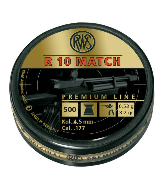 RWS R10 .177 4.50mm 53g 500rs/TIN