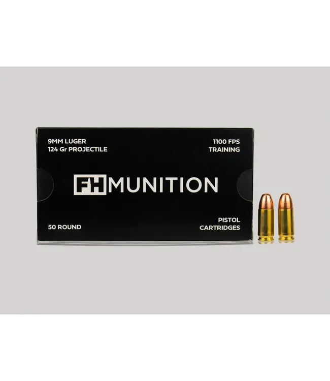 FH Munition Inc. Range Grade 9MM 124GR FCP RN 50RS/BOX