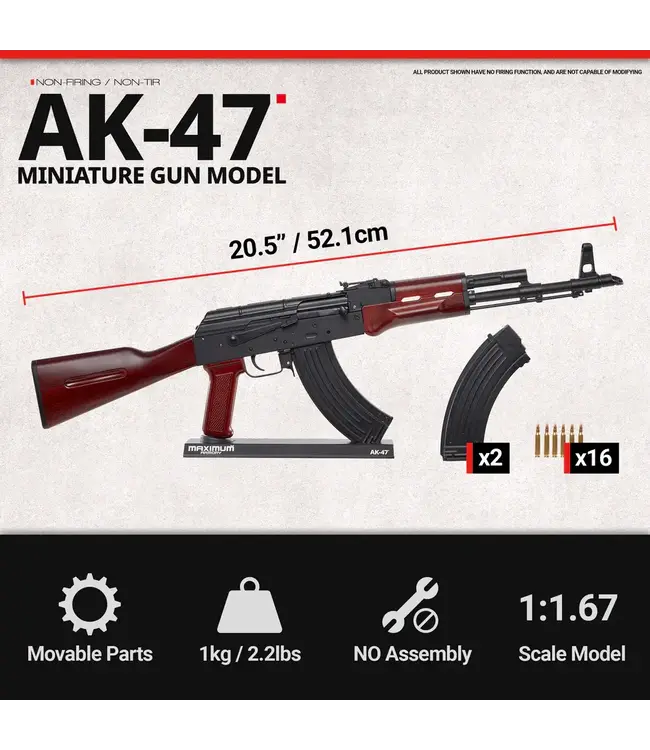 MAXIMUM ARMORY AKM - Black - 1:1.67 Miniature