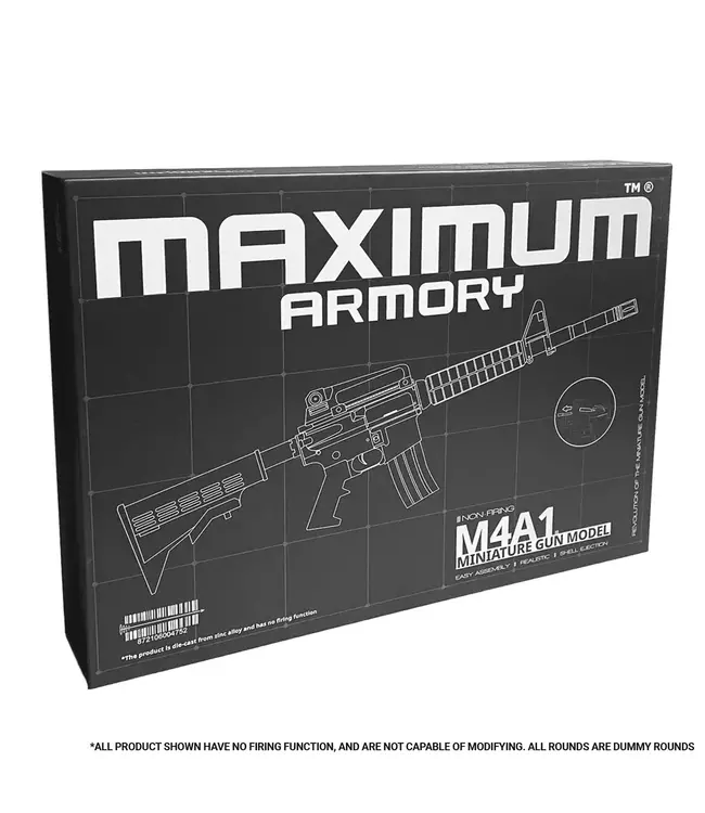 MAXIMUM ARMORY M4A1 - Black - 1:2.05 Miniature