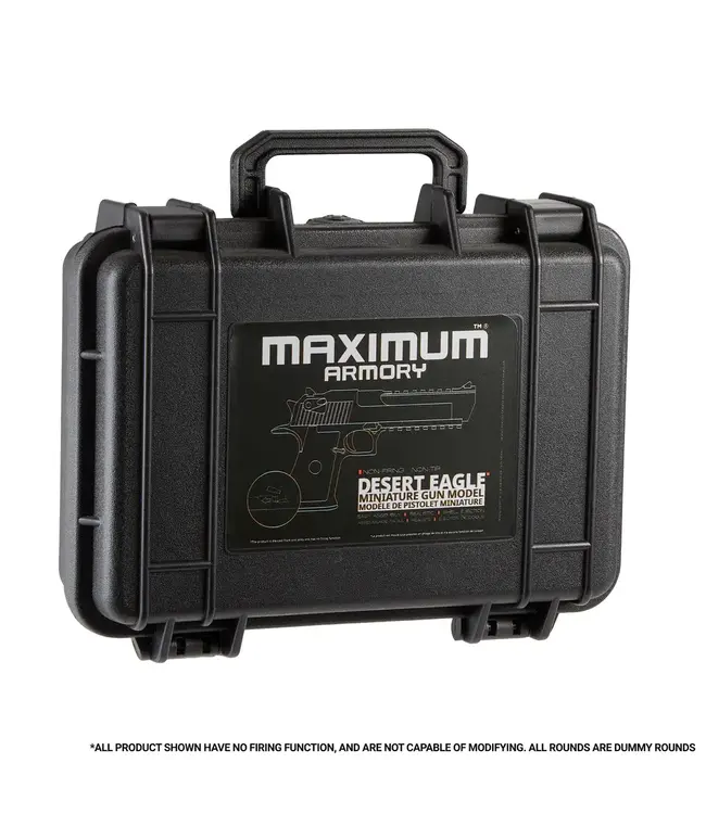 MAXIMUM ARMORY Desert Eagle - Black - 1:2.05 Miniature
