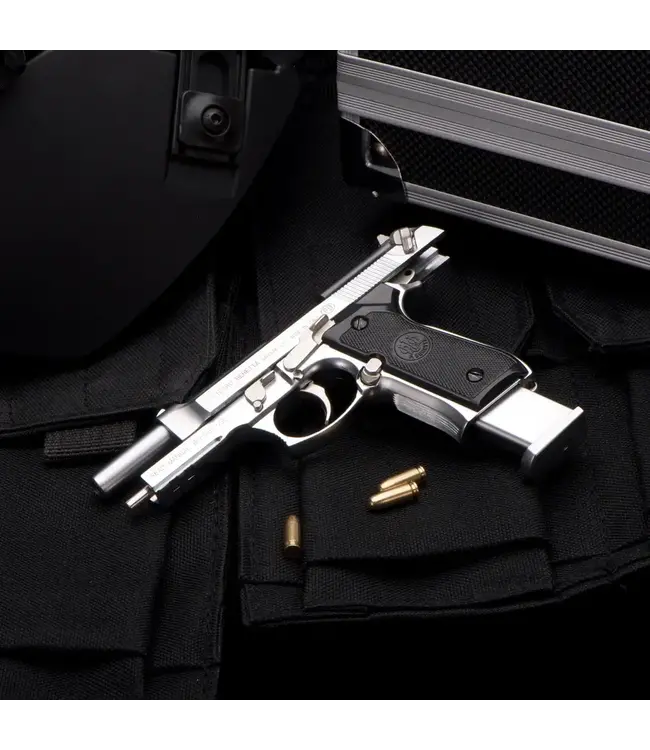 MAXIMUM ARMORY Beretta M92 - Silver - 1:2.05 Miniature