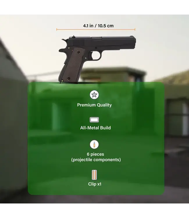 MAXIMUM ARMORY M1911 - Black - 1:2.05 Miniature