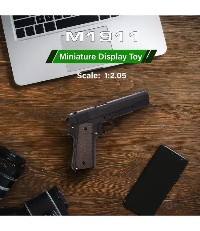 MAXIMUM ARMORY M1911 - Black - 1:2.05 Miniature