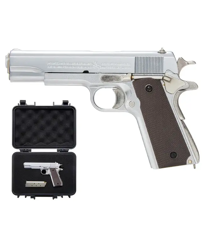 MAXIMUM ARMORY M1911 - Silver - 1:2.05 Miniature