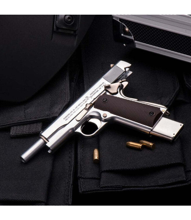 MAXIMUM ARMORY M1911 - Silver - 1:2.05 Miniature