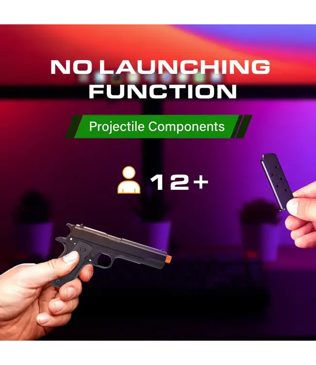 MAXIMUM ARMORY M1911 - Black - 1:1.65 Miniature