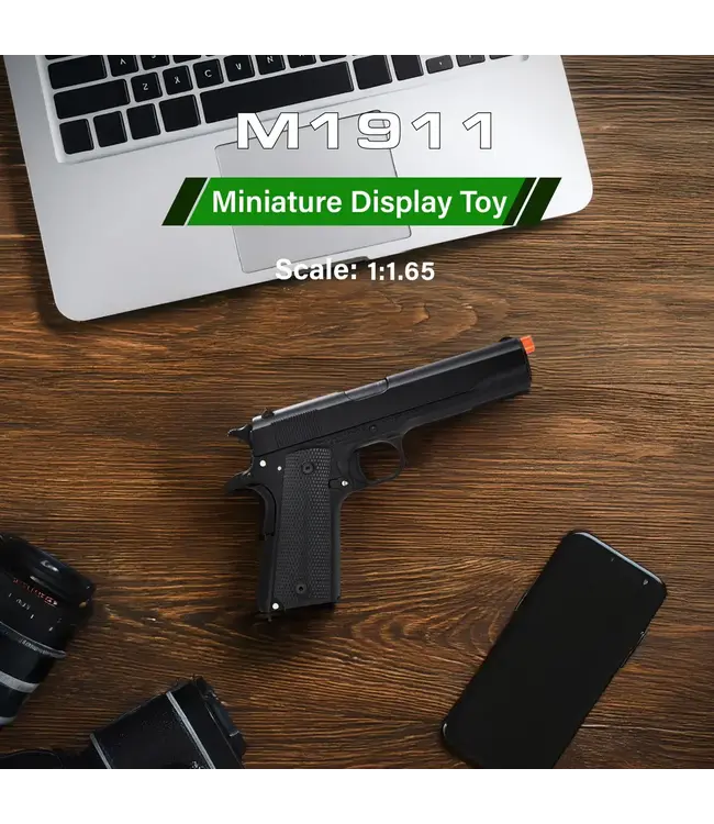 MAXIMUM ARMORY M1911 - Black - 1:1.65 Miniature