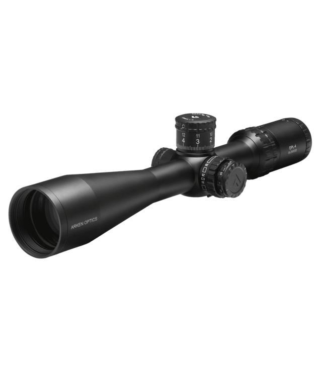 Arken EPL-4 6-24×50 FFP VHR MOA Reticle w/ Zero Stop – 30mm Tube
