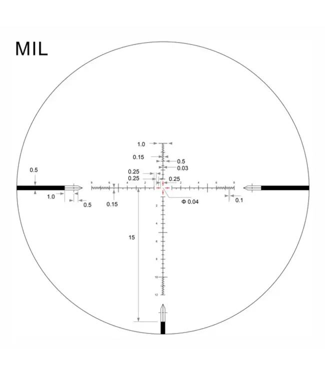 Arken EPL-4 4-16×44mm FFP VHR MIL Reticle w/ Zero Stop – 30mm Tube