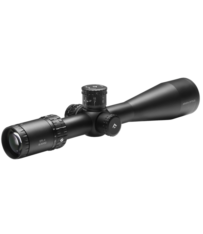 Arken EPL-4 6-24×50 FFP VHR MOA Reticle w/ Zero Stop – 30mm Tube