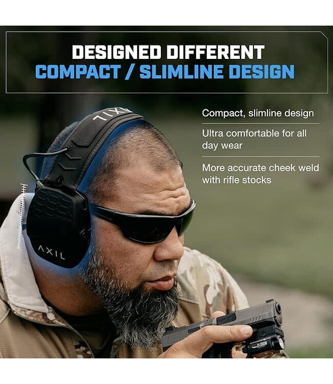 AXIL TRACKR BLU Electronic Earmuffs w/ Bluetooth