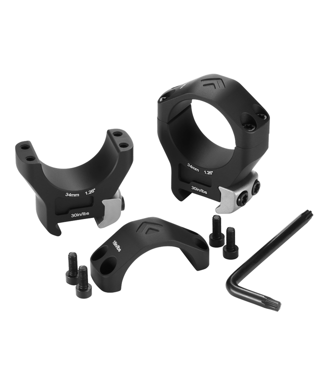 Arken Halo Titanium Scope Rings 34mm Medium