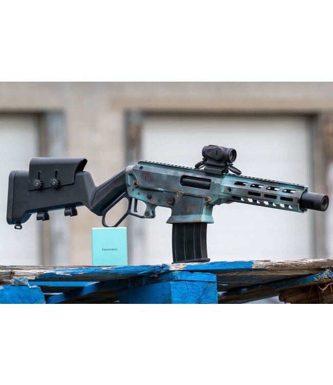 EGE ARMS LEVAR12S LEVER ACTION 12GA 10.6"BBL SYN. SHO RUSTED BLUE