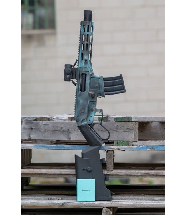 EGE ARMS LEVAR12S LEVER ACTION 12GA 10.6"BBL SYN. SHO RUSTED BLUE