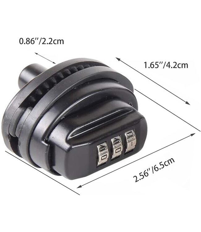 Venandi 3PCS 3 Digit Combination Gun Lock Fits Rifles Shotguns Pistols Handguns Trigger Lock Set Your Own Combination