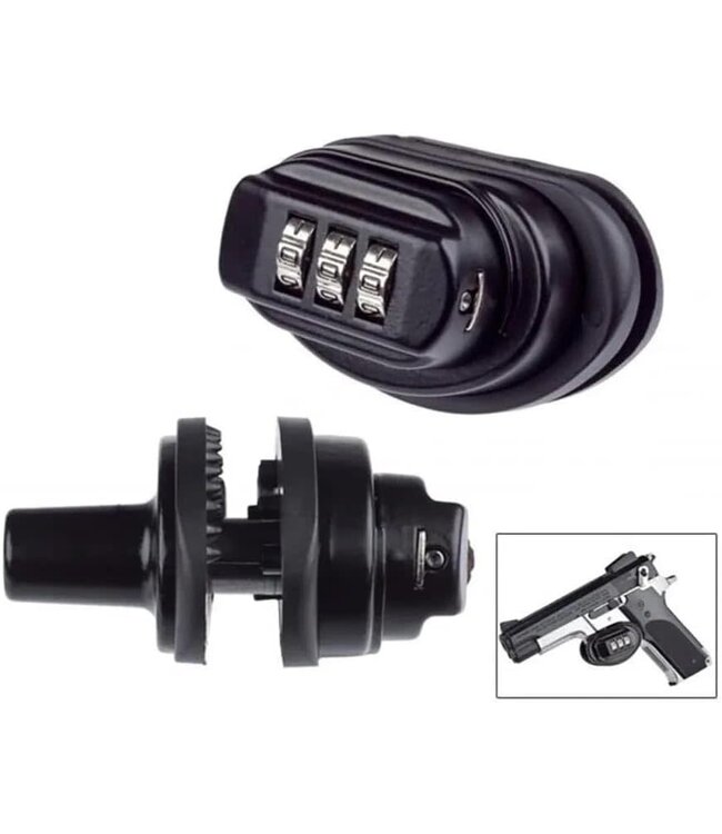Venandi 3PCS 3 Digit Combination Gun Lock Fits Rifles Shotguns Pistols Handguns Trigger Lock Set Your Own Combination