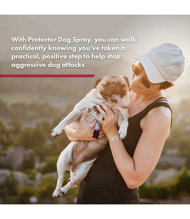 Dog Attack Deterrent, 22 Gram Canister w/ Key Ring