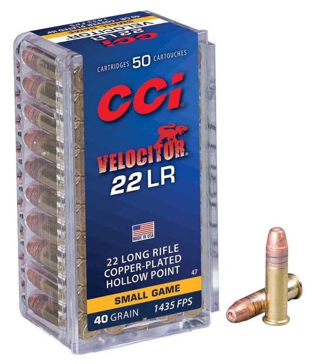 CCI Velocitor .22LR 40gr. CHP 50rds