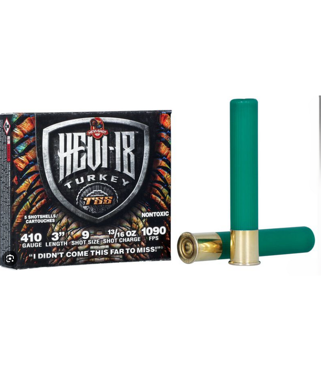 HEVI-Shot HEVI 18 TSS Turkey 410 Ga, 3", 13/16 oz, #9 5 Rds