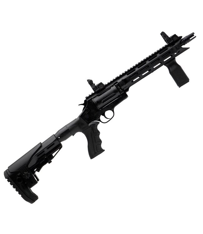 EGE Arms RV-TAC Compact Revolver Shotgun, Telescopic Stock - .410GA, 3", 9.5" BBL BLK