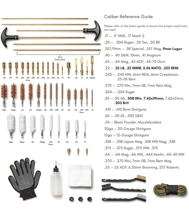Quantum Lux Elite Universal Gun Cleaning Kit for All Guns