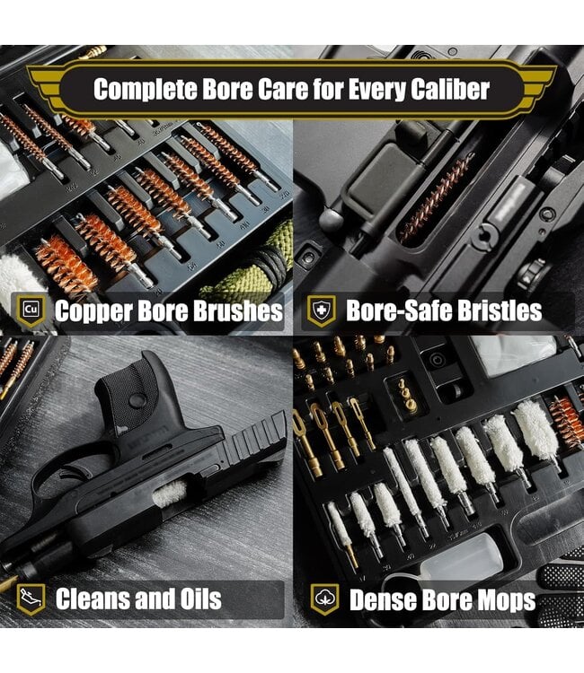 Quantum Lux Elite Universal Gun Cleaning Kit for All Guns