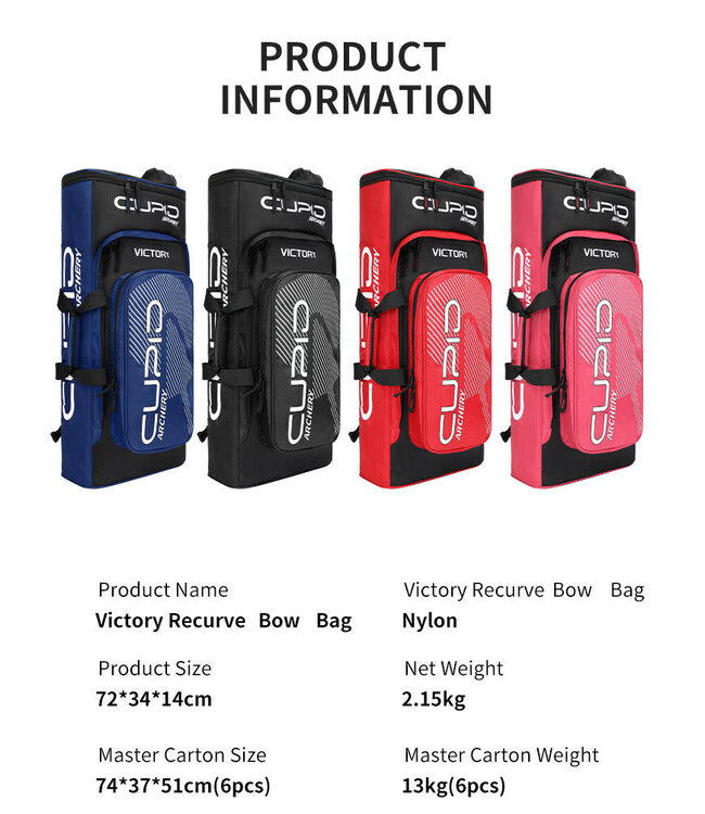 Cupid Victory Archery Bag-BLK/BLU/PK