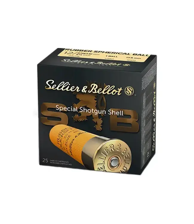 Sellier& Bellot Rubber Buck Shot 12ga 2-5/8" 25rs/Box