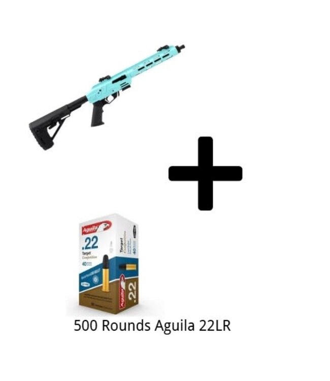Adler Arms RF224 Tactical Semi-Auto  .22LR 11.7"BBL- BLU w/ 500 Rds Combo ( In-Store Pickup Only)