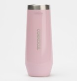 Corkcicle Champagne Flute - 8 oz Gloss Rose Quartz