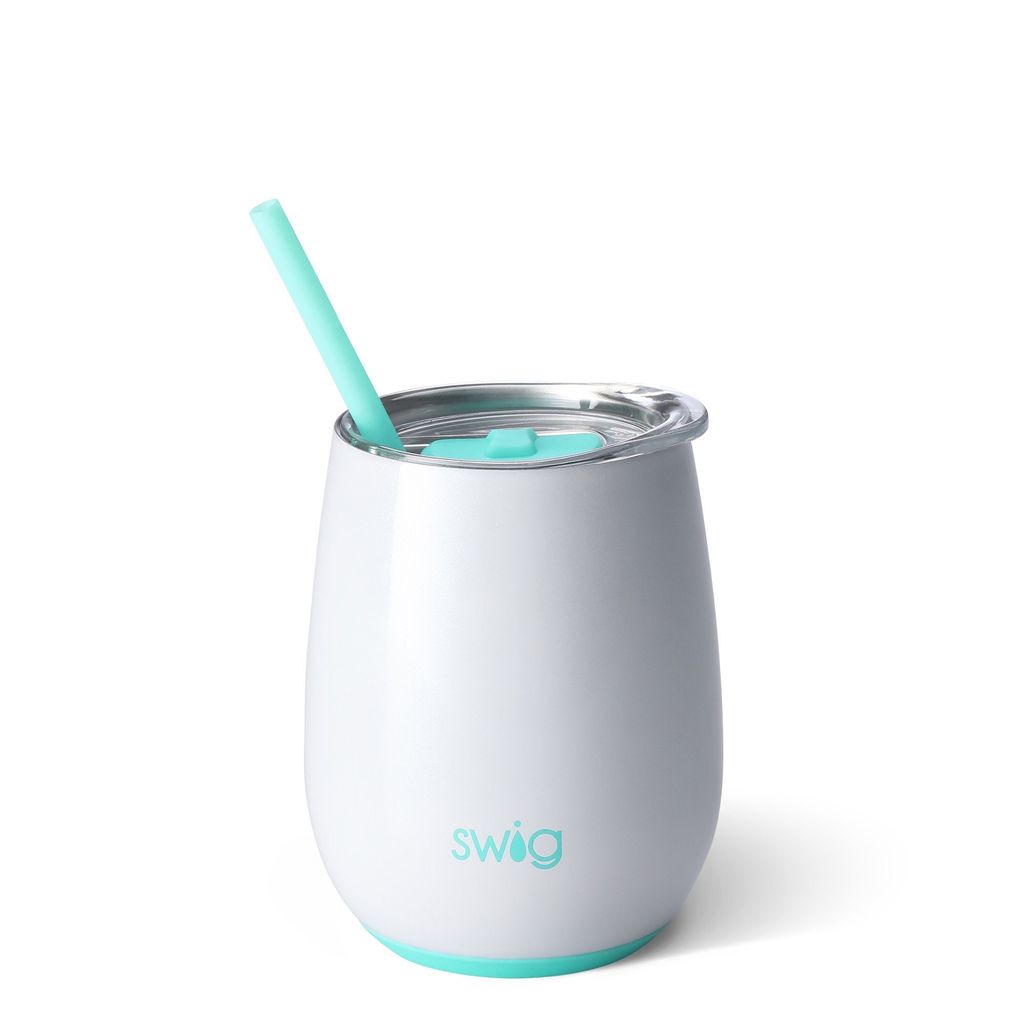 Swig 14oz Stemless Wine Cup - Diamond White