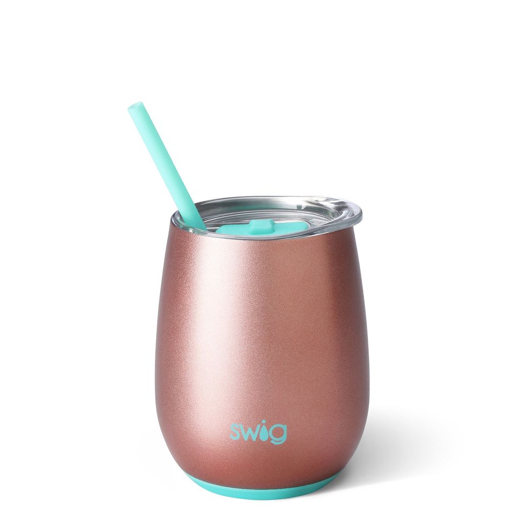 Swig 14oz Stemless Wine Cup - Rose Gold