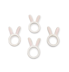 Mud Pie Bunny Napkin Ring Set