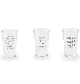 Mud Pie SALT, TEQUILA, LIME, REPEAT Tequila Shot Glass