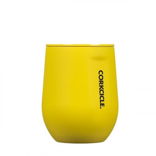 Corkcicle 12 oz. Stemless Neon Lights Yellow