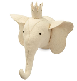 xMud Pie Elephant Wall Mount/ivory