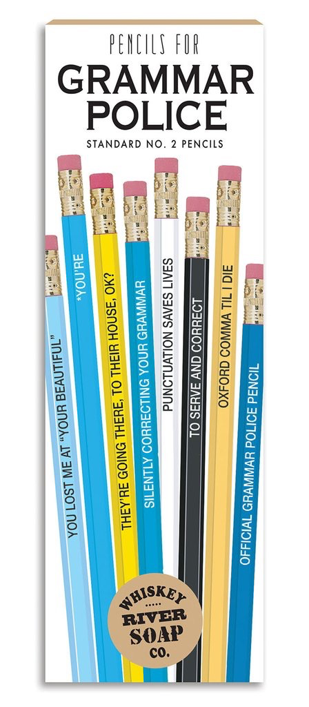 Whiskey River Soap Company - Grammar Police - Pencils