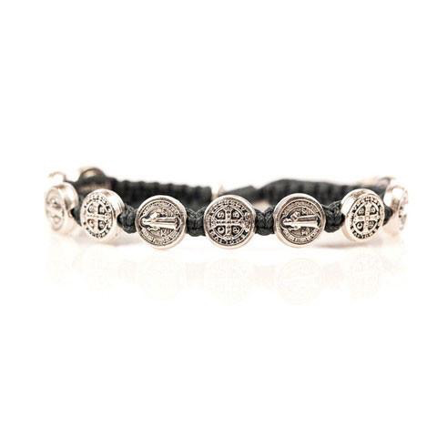 Benedictine Blessing Bracelet - Silver Medal & Slate